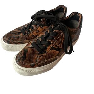 NWOT. Rag & Bone Brown Snake Print Sneakers. Womens EU Sz 40 US Sz 9
